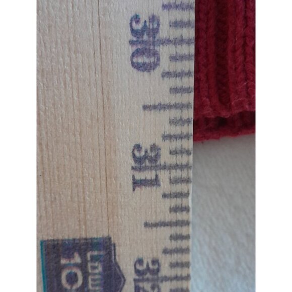 VTG Chaps XXL Holidays Reindeer Heavyweight Dad Ugly Christmas Polo Sweater Red - Picture 6 of 7